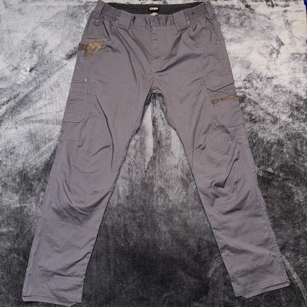 CQR Sapper Tactical Pants Mens 34W 34L Gray Ripstop Cargo Work Hiking Trousers